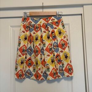 Custom-made Rockabilly, retro pleated cowboy/cowgirl skirt